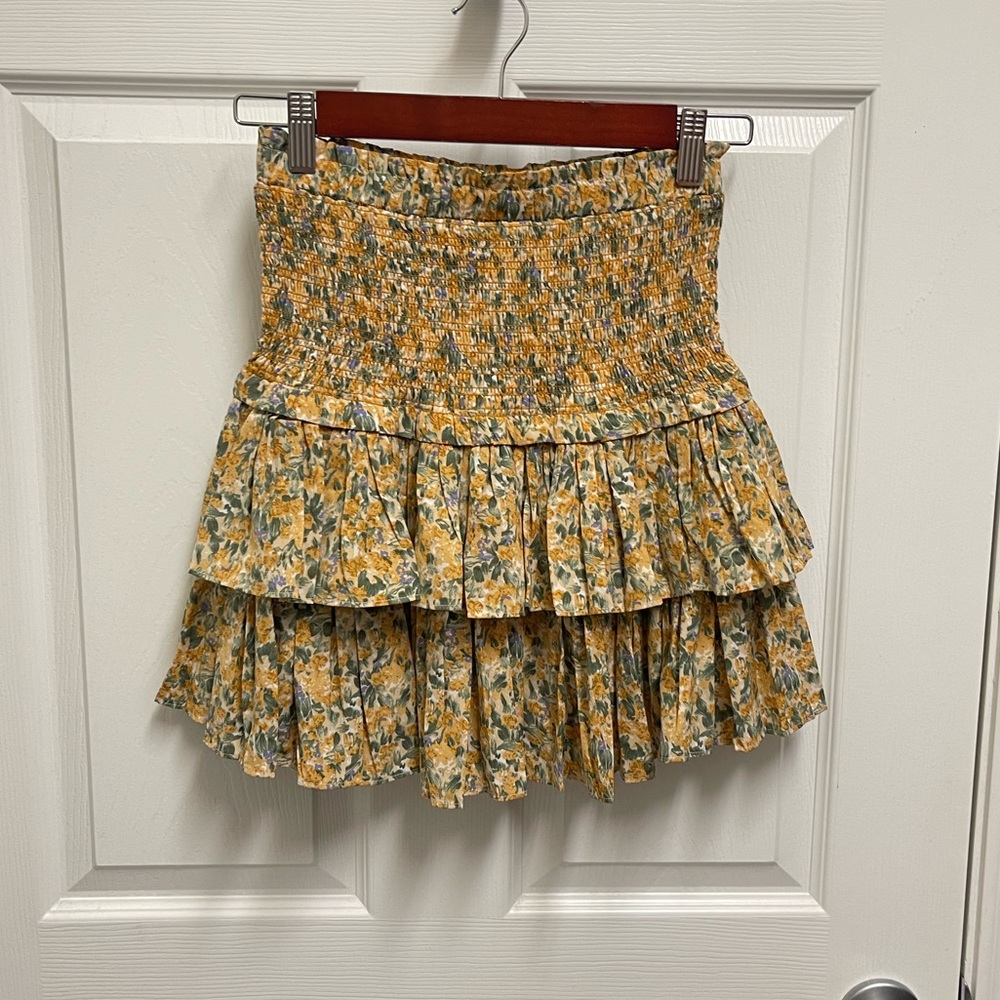 Reset Smocked and Tiered Floral Skirt